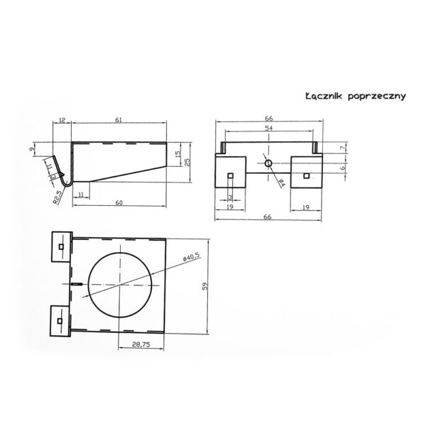 Starkas lacznik poprzeczny rysunek techniczny