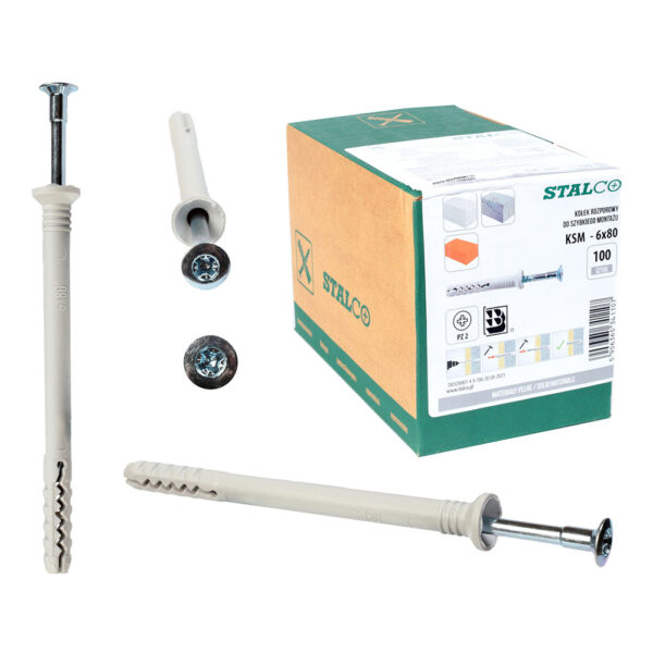 Stalco KSM 6X80 100 szt SQ LQ