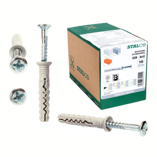 Stalco KSM 8x45 100 szt SQ LQ