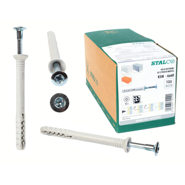 Stalco KSM 6x60 100 szt SQ